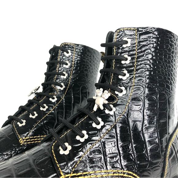 NEW Dr Martens Heaven Marc Jacobs Croco Platform Audrick Boots Women’s 10 Shoes - Picture 10 of 14